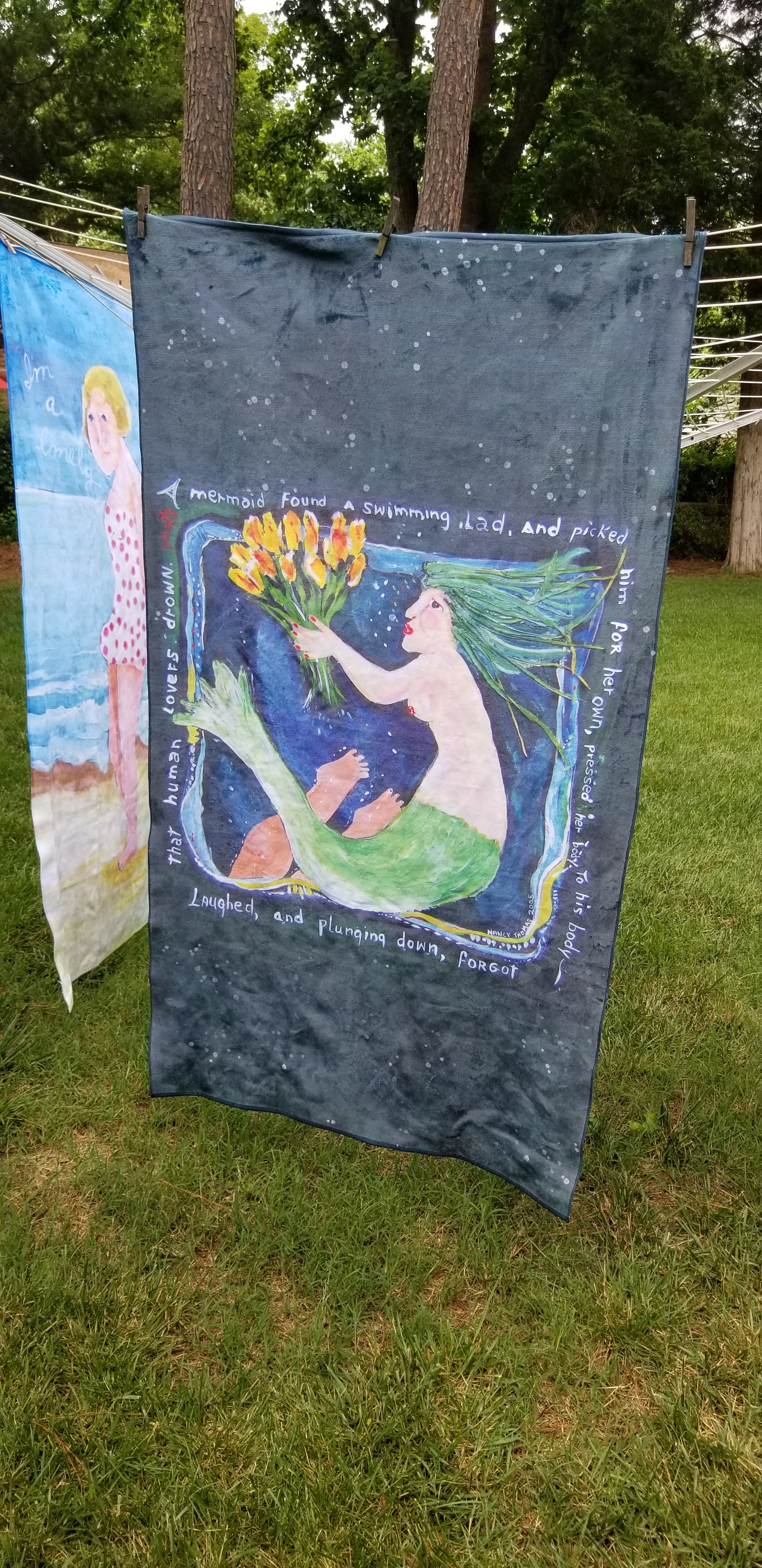 King Size Plush Beach Towels - LONELY FROG