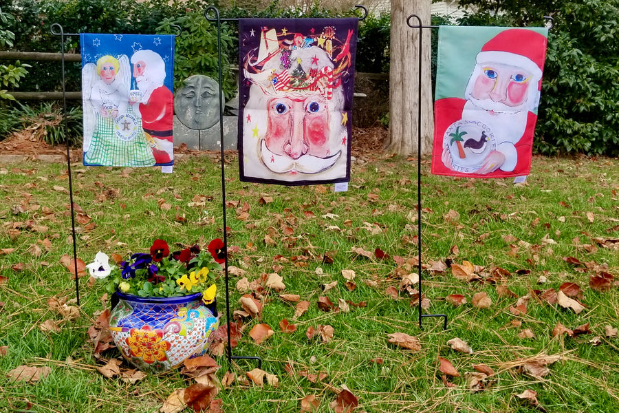 Garden Flags - Uptown Santa