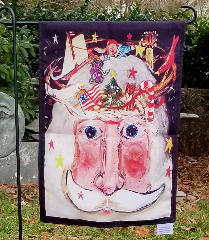 Garden Flags - Uptown Santa