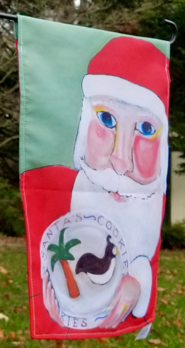 Garden Flags - Santa Cookies
