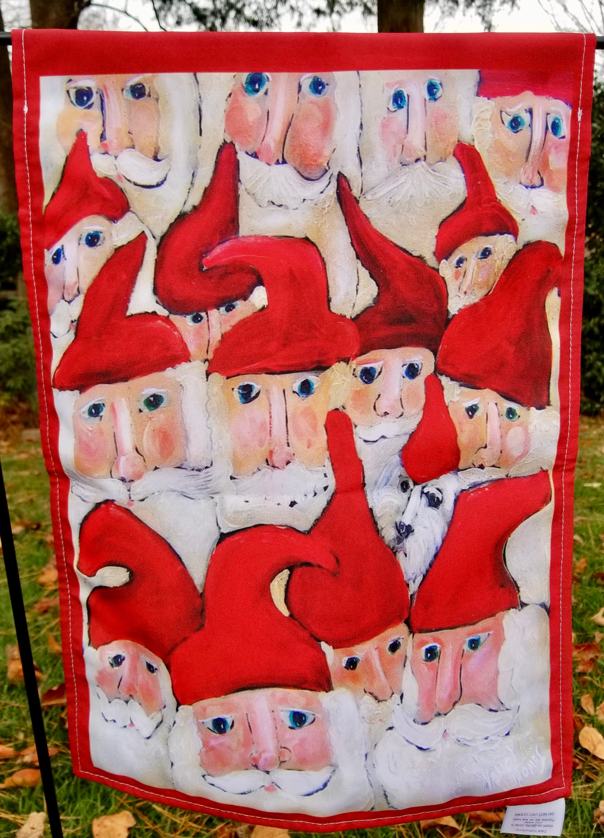 Garden Flags - Sugarplum Santa