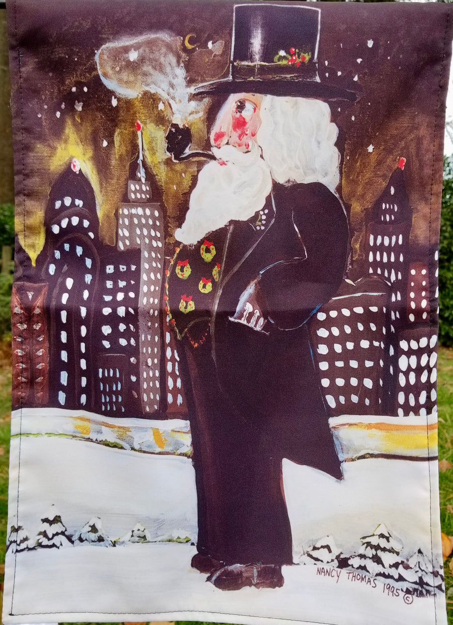 Garden Flags - Uptown Santa