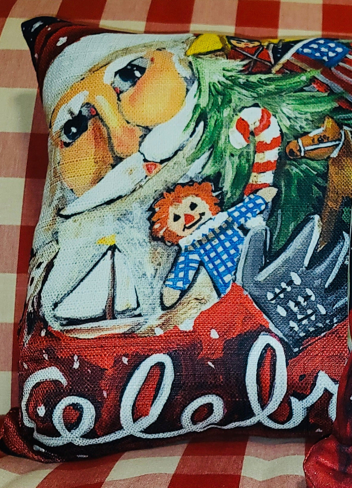 NANCY THOMAS PILLOWS - Santas - Original Celebrate