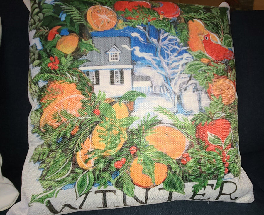 NANCY THOMAS PILLOWS - Colonial Williamsburg Seasons - Winter