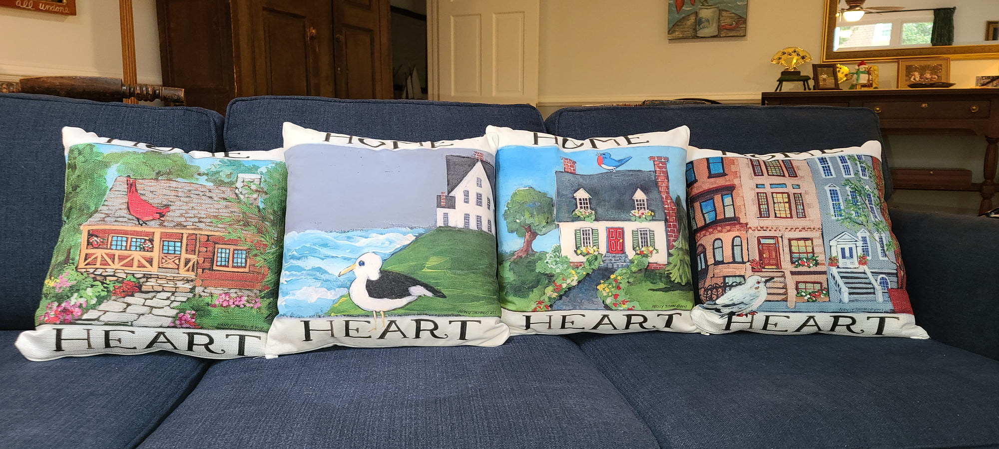 NANCY THOMAS PILLOWS - Home and Heart Collection - Cottage