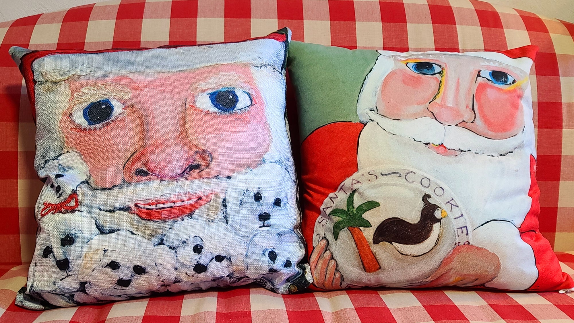 NANCY THOMAS PILLOWS - Santa Cookies