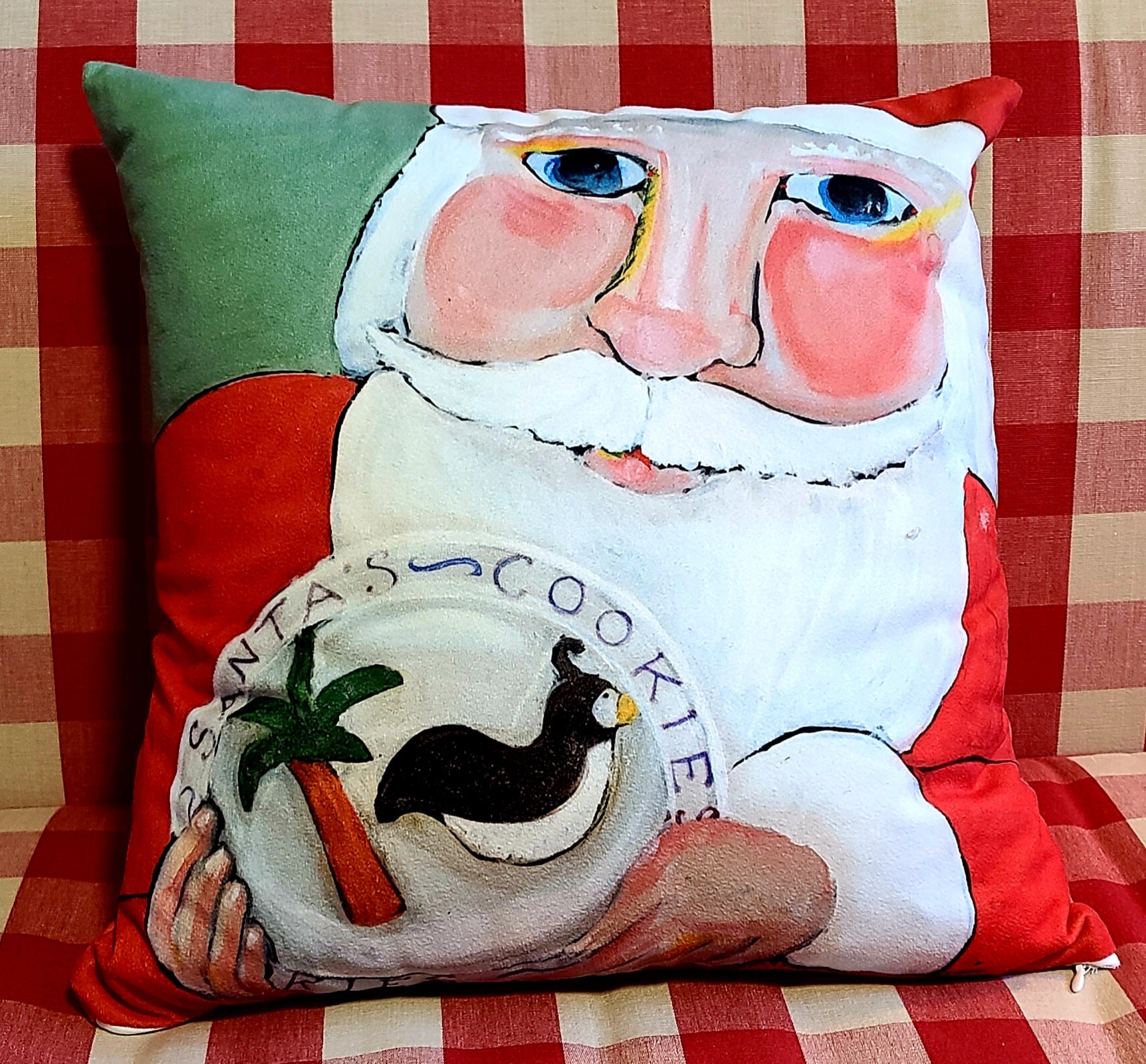 NANCY THOMAS PILLOWS - Santa Cookies