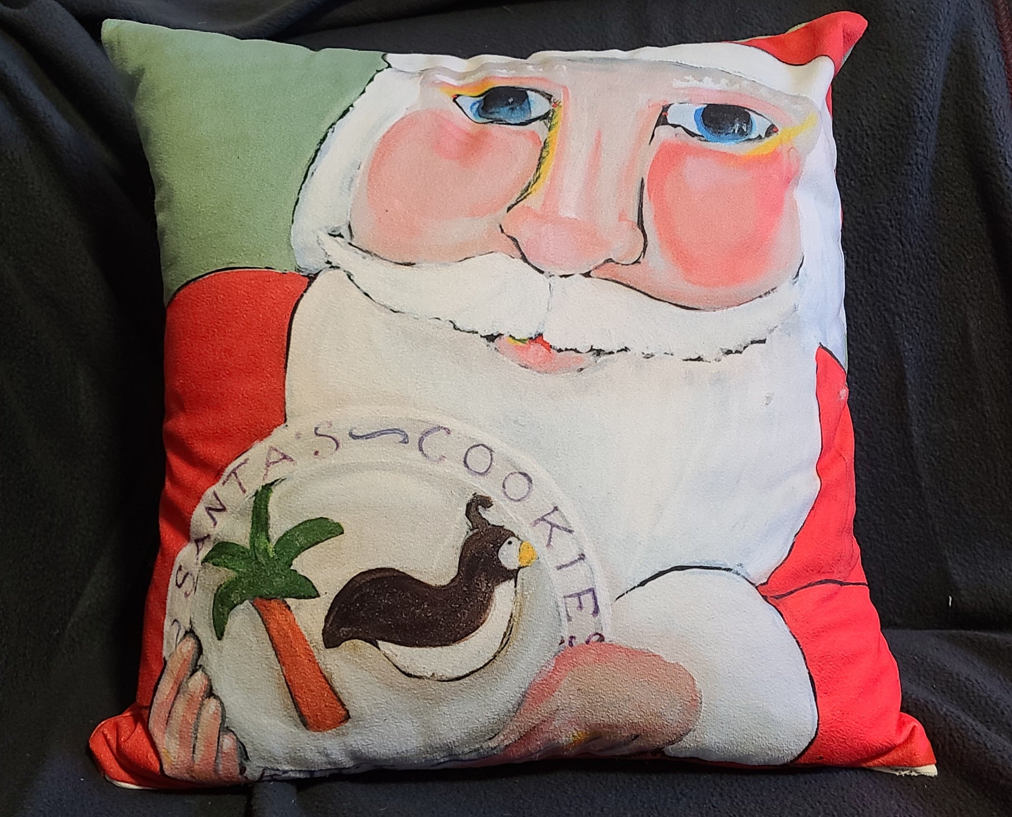 NANCY THOMAS PILLOWS - Santa Cookies