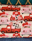 Hand-stitched Throw Pillow "Farm Fresh Valentines"