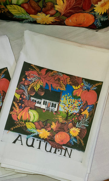 NANCY THOMAS KITCHEN TEA TOWELS - CW Autumn