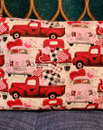 Hand-stitched Throw Pillow "Farm Fresh Valentines"