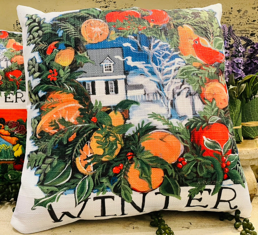 NANCY THOMAS PILLOWS - Colonial Williamsburg Seasons - Winter