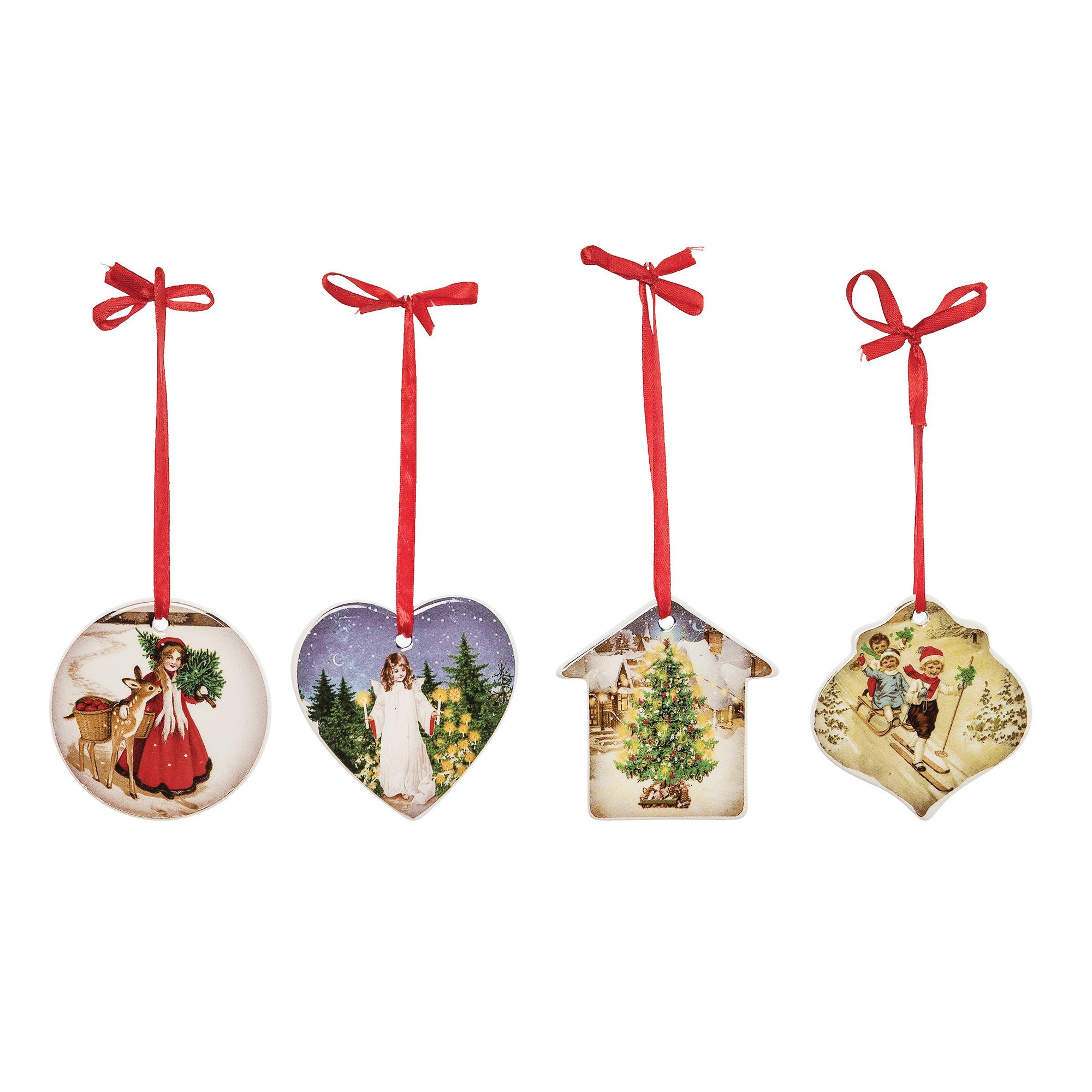Stoneware Vintage Christmas Ornaments